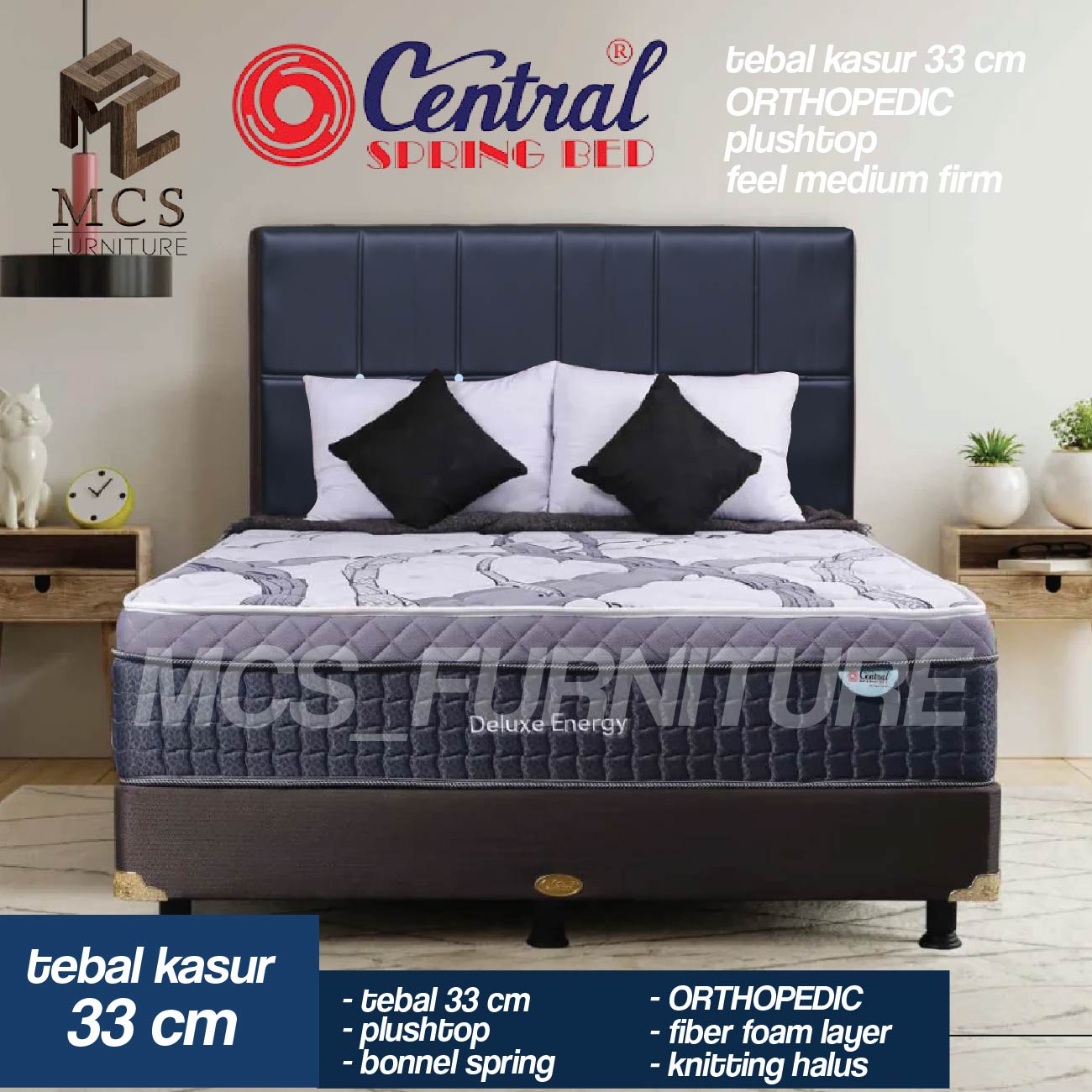 KASUR SPRINGBED DELUXE ENERGY CENTRAL