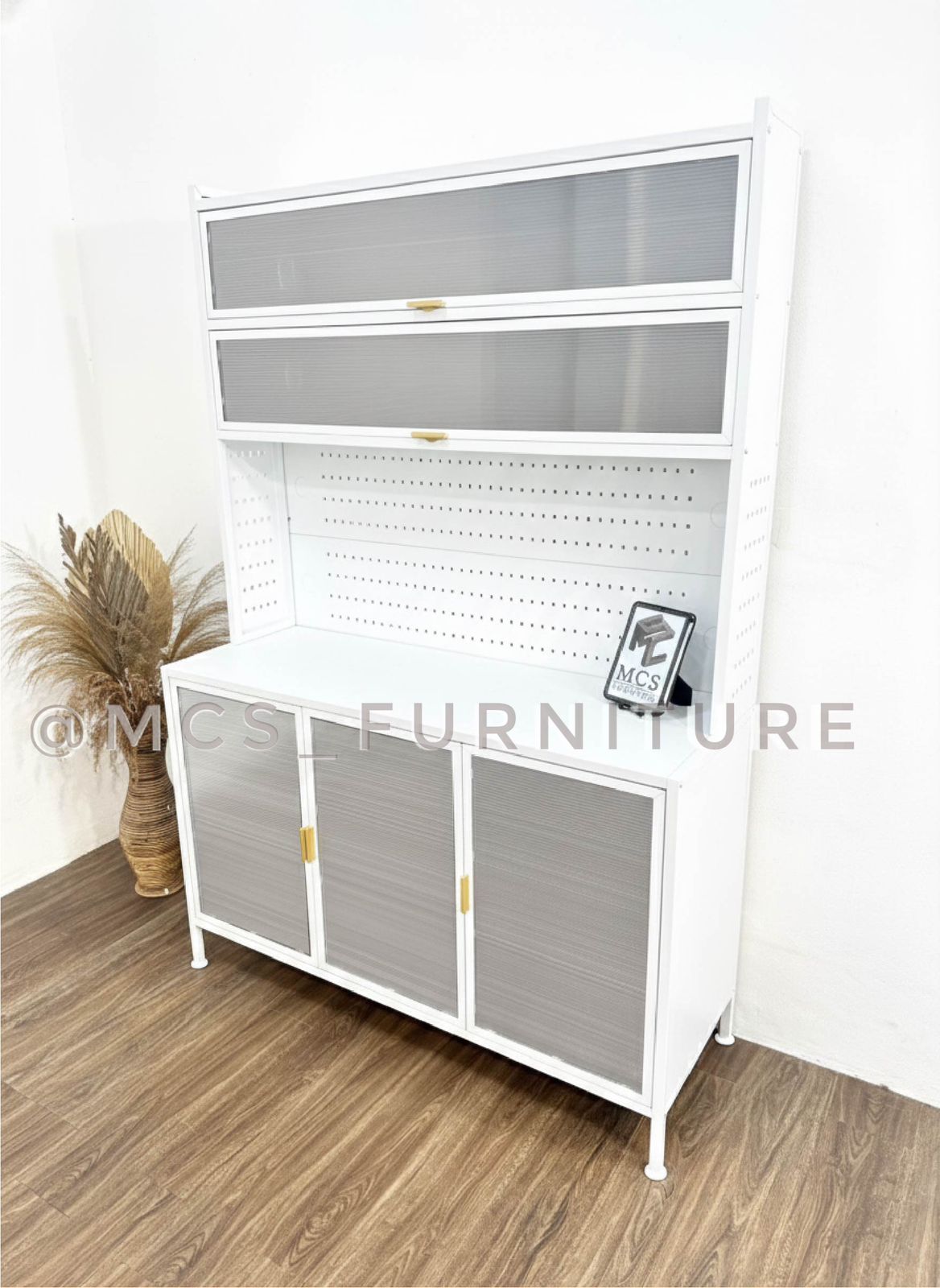 LEMARI DAPUR BESI KITCHEN SET 120 CM WHITE